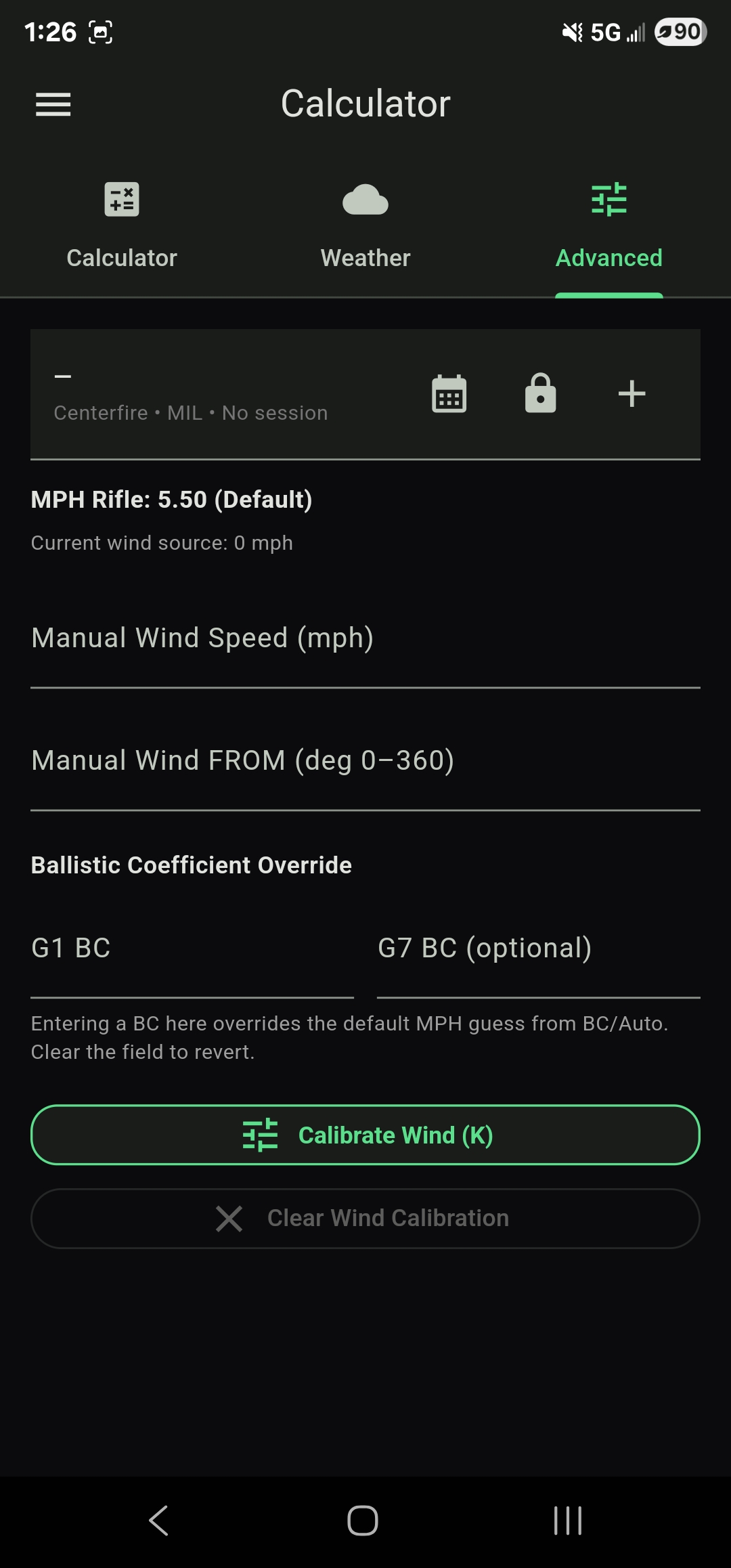 Advanced calibration