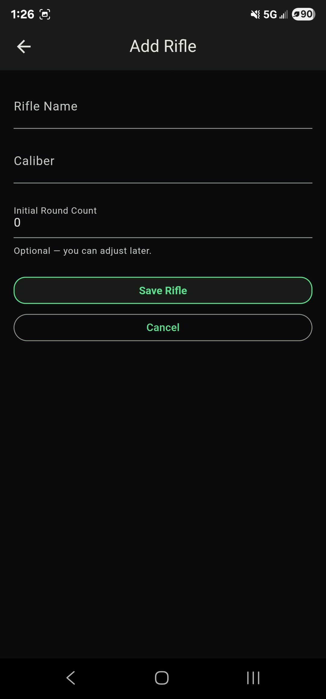 Rifle profiles