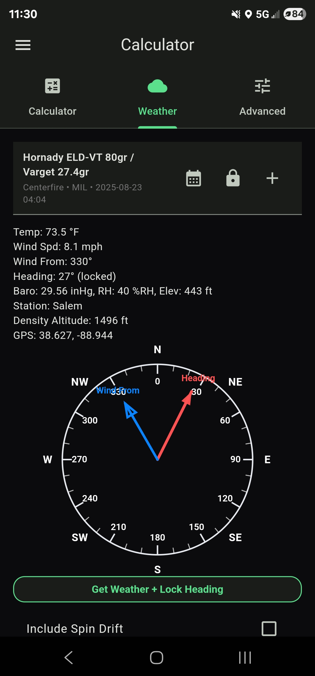 Weather locked